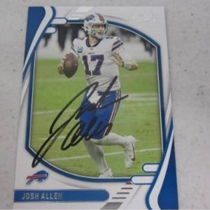 Josh Allen autographed football card
